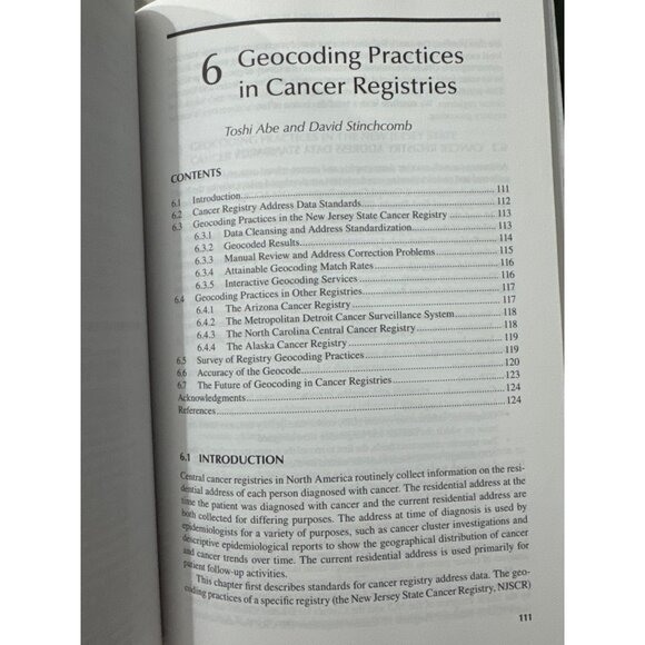Geocoding Health Data Use of Geographic Codes Cancer Prevention Control Research - Picture 6 of 12
